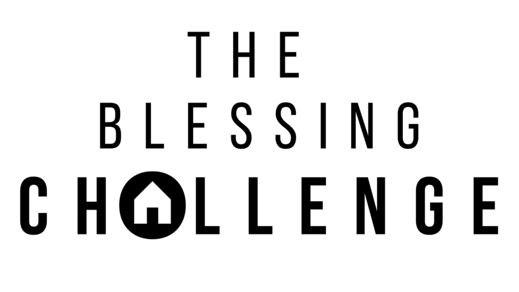 The Blessing Challenge logo in black on a transparent background