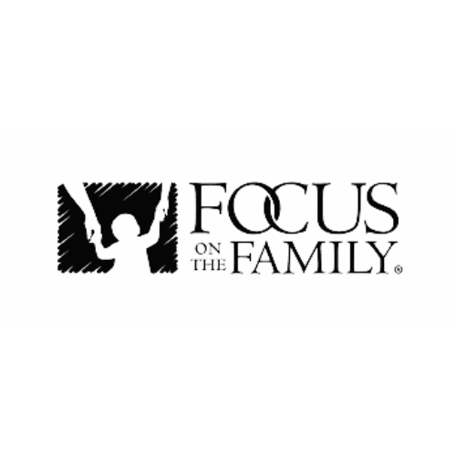 Focus on The Family logo in black and white