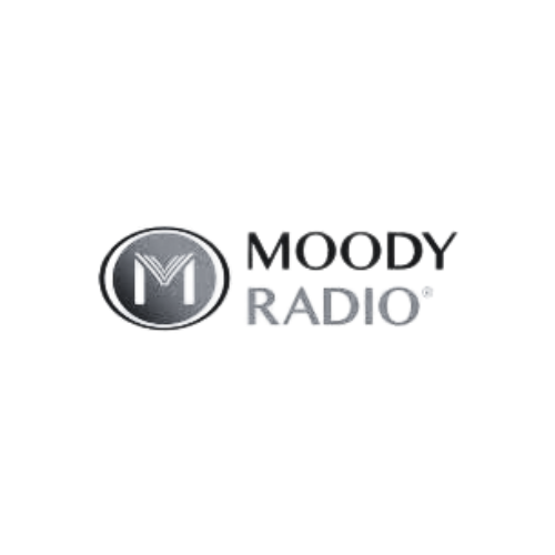 Moody Radio logo in black and white